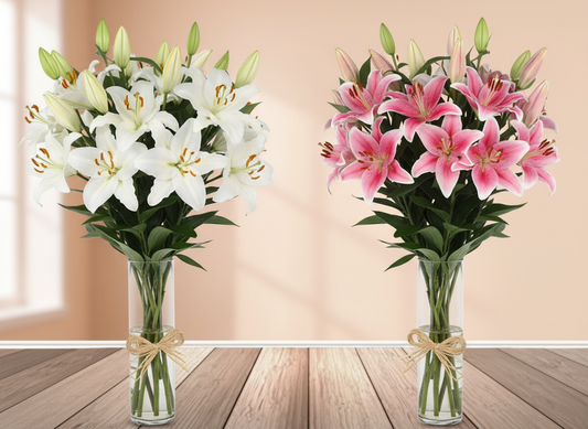 Vase Lilies