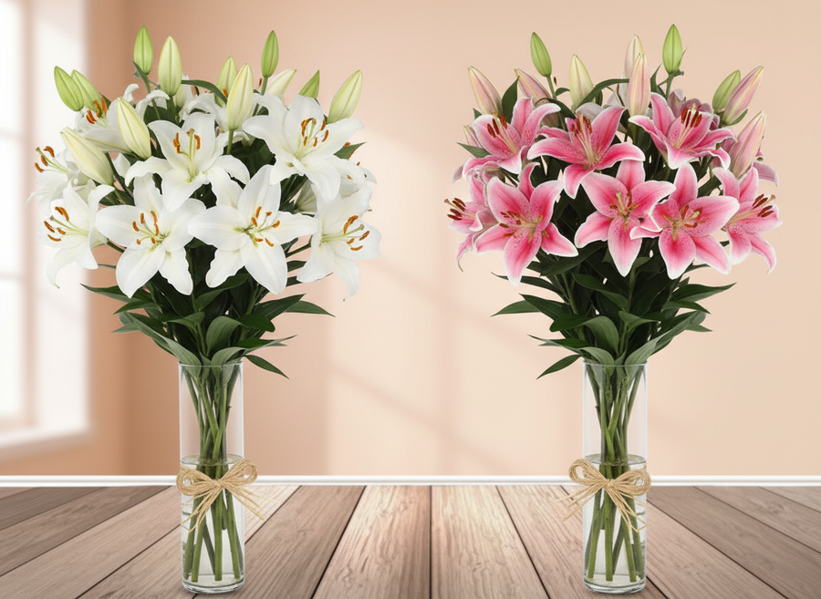 Vase Lilies