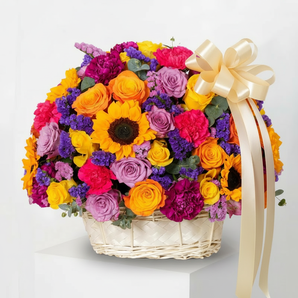 Clara Floral Basket Arrangement