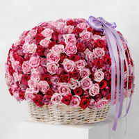 500 Grand Rose Flower Basket