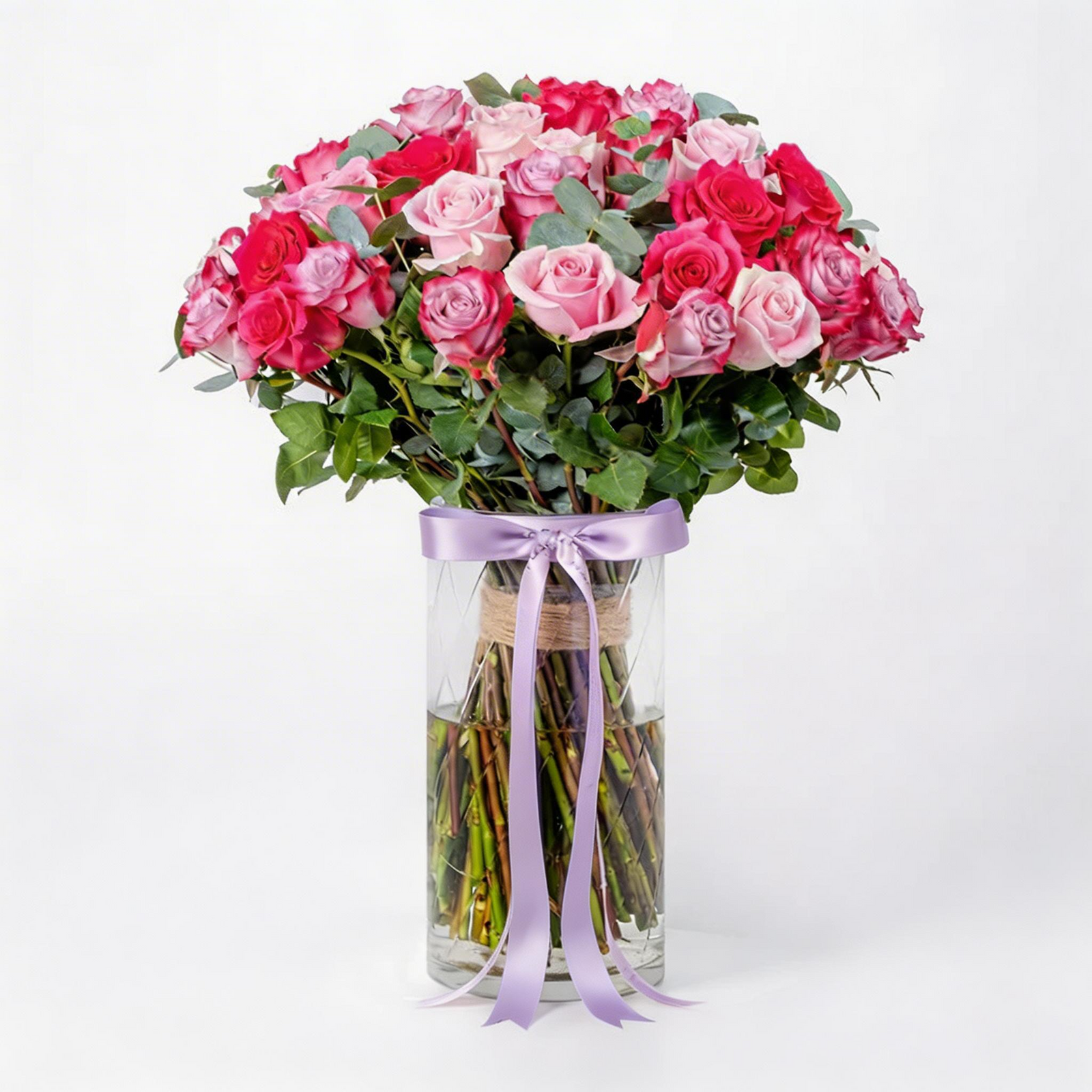 Eternal Bloom 50 Rose Vase