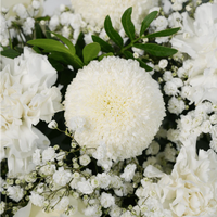 Elegant Ivory Floral Hatbox Arrangement