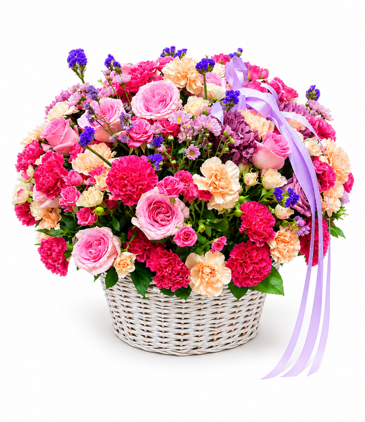 Sweet Blossom Mixed Flower Basket