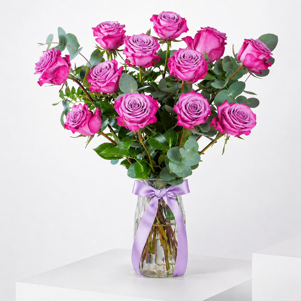 Lavender Bliss 12 Rose Vase