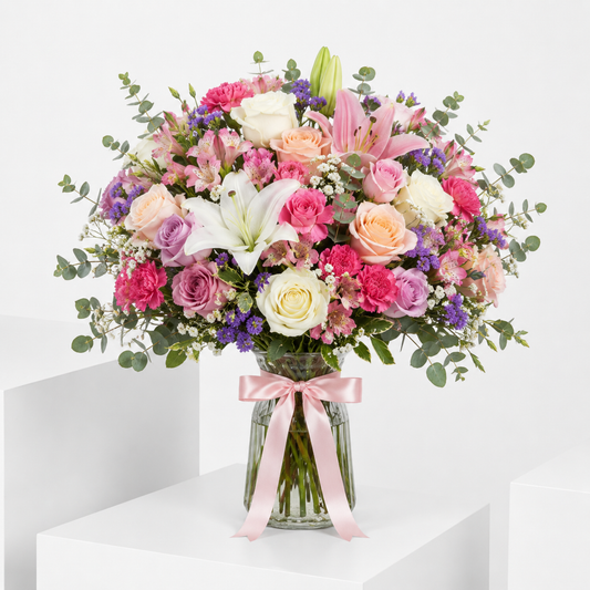 Premium Mixed Flowers Vase Arrangement | Mixed Flowers