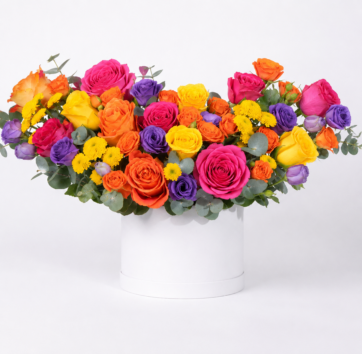 Luxury Mixed Flower Hat Box Arrangement - XL SIZE