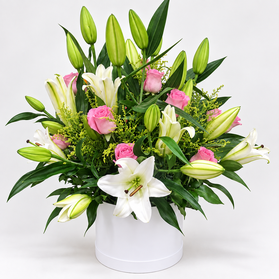 10-white-lilies-12-pink-roses-flower-box