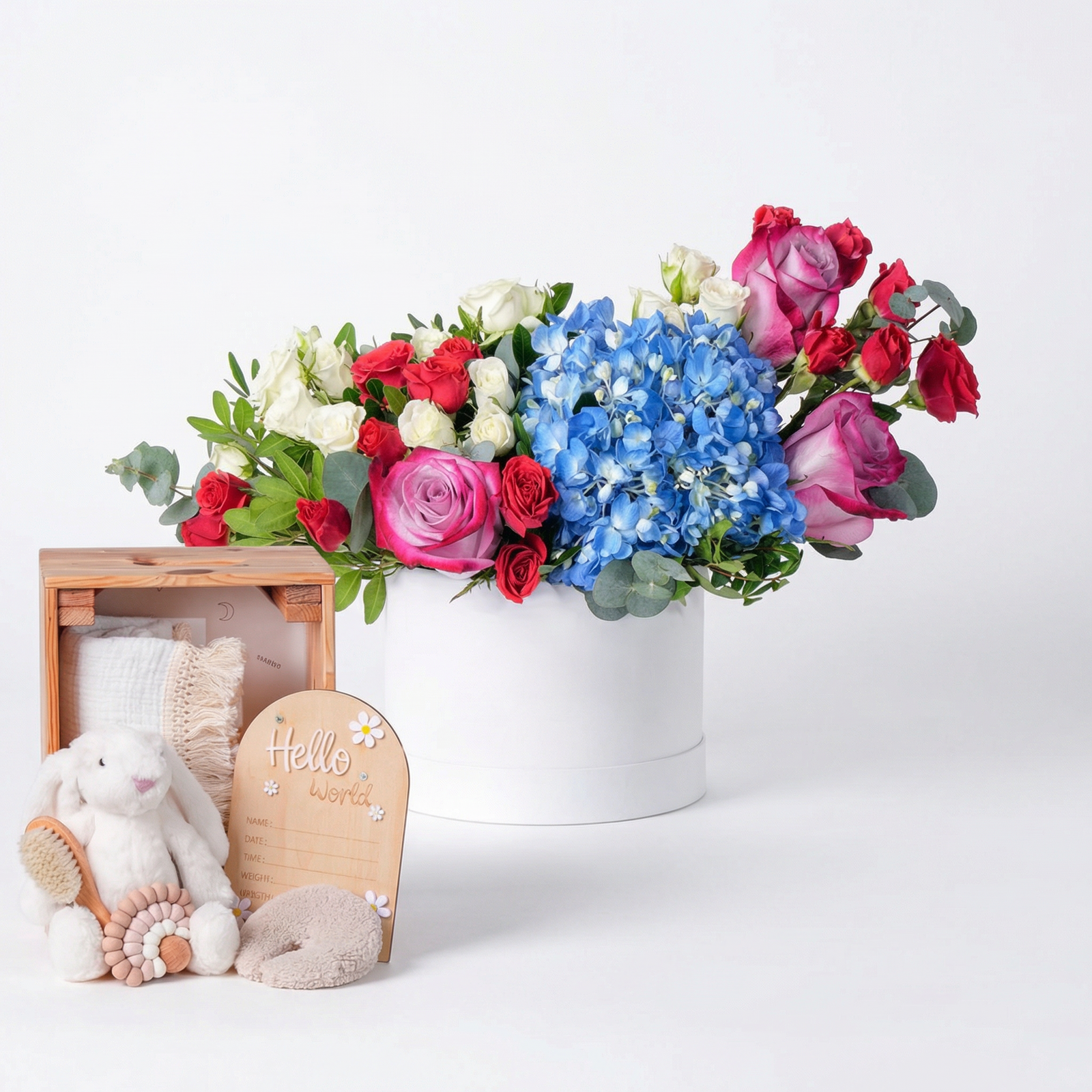 Petite Baby Florence Blue Floral Gift Hamper