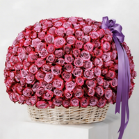 500 Grand Rose Flower Basket
