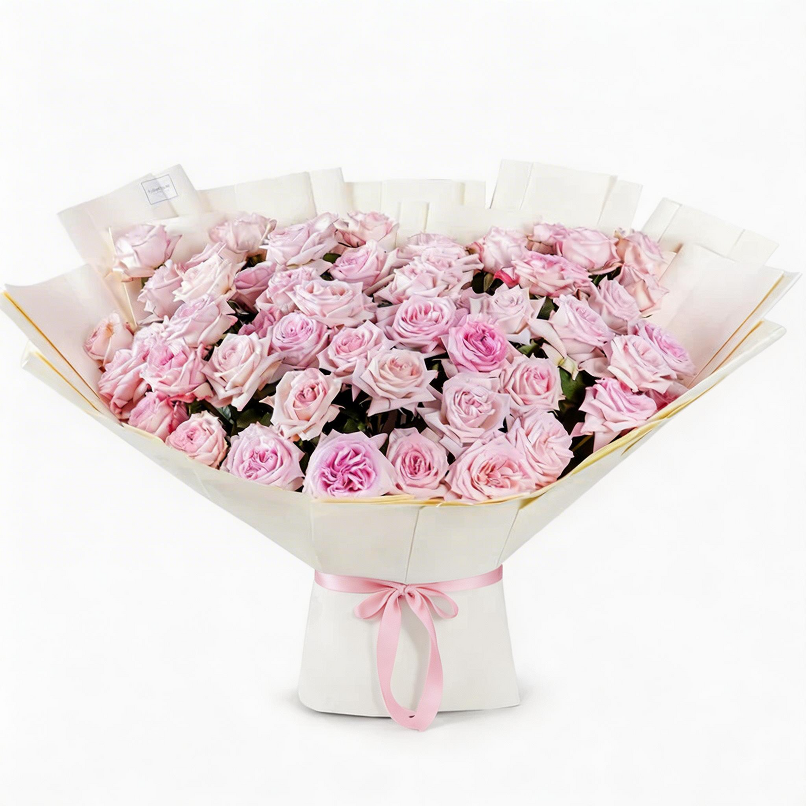 Luxury 50 Pink Roses Bouquet