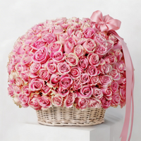 Elegant Basket Arrangement with Roses