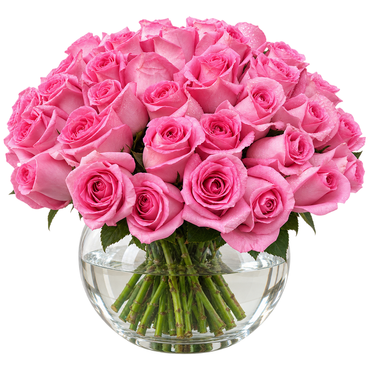 40-50-fresh-pink-roses-in-clear-glass-fishbowl-vase-flower-delivery-kuwait