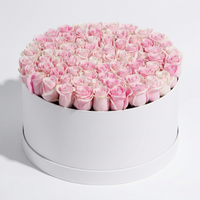 Sweet Blush Pink Rose Luxury Flower Box – 60 Roses