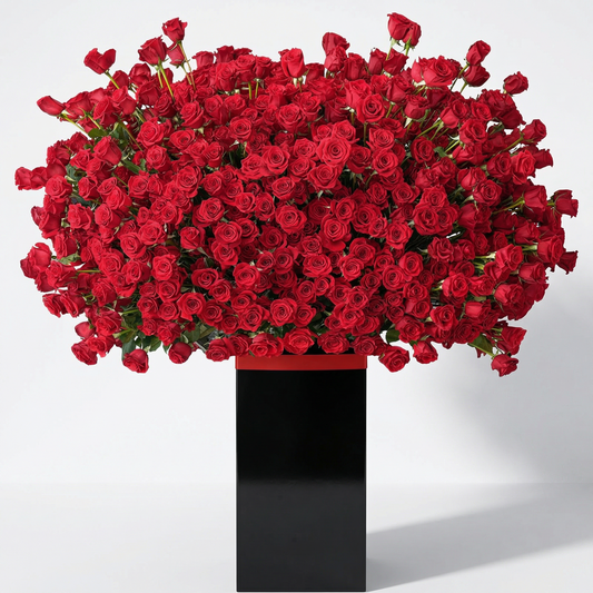 999 Red Rose Grand Floral Stand Arrangement
