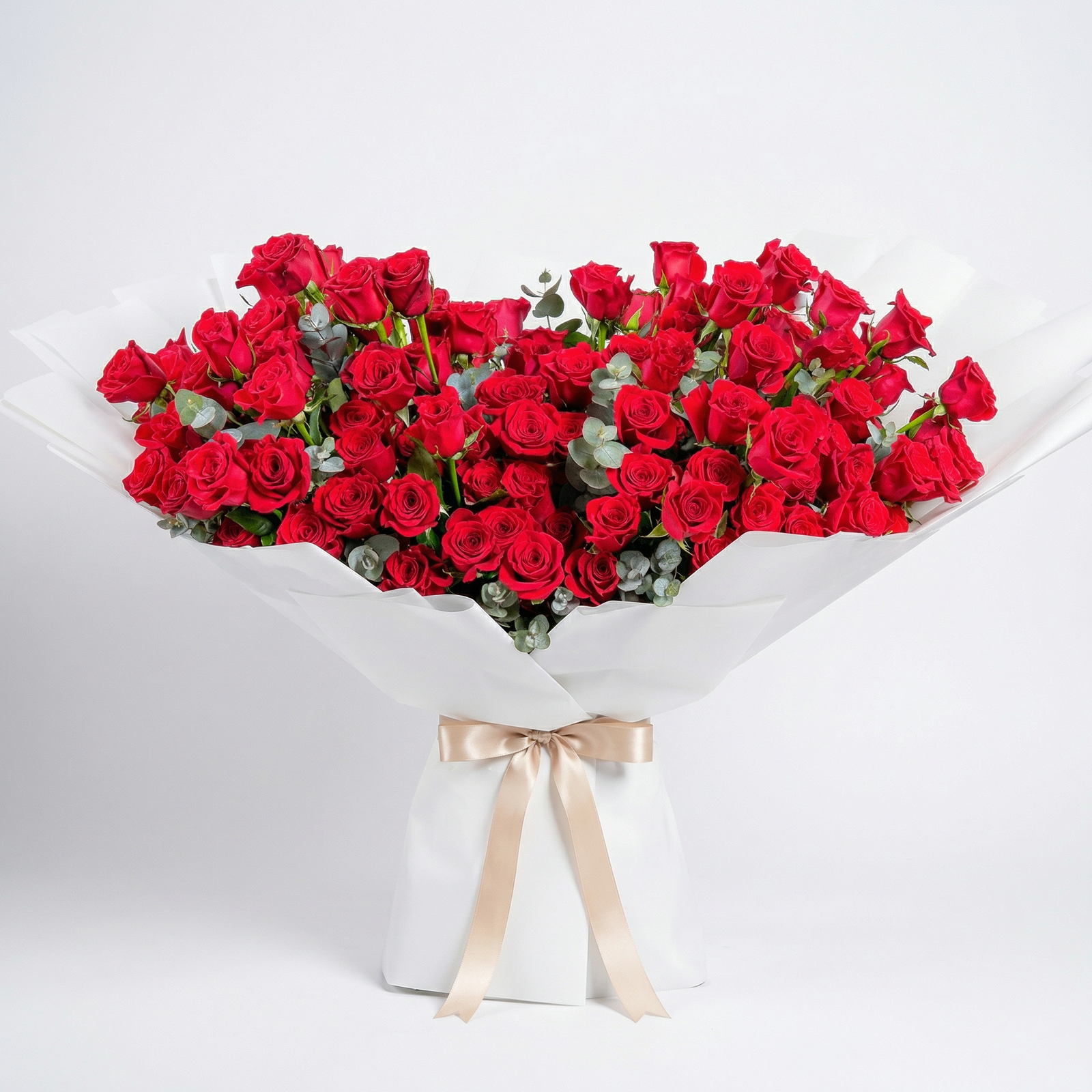 200 Premium Long-Stem Red Roses Luxury Bouquet