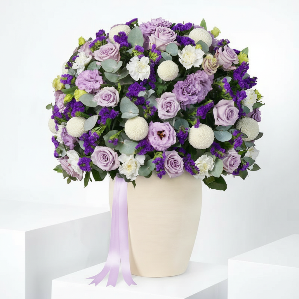 Rania Floral Arrangement in Elegant Ceramic Vase