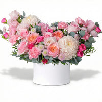 Elegant Pink Floral Hatbox for Birthday Celebration