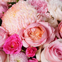 Elegant Pink Floral Hatbox for Birthday Celebration