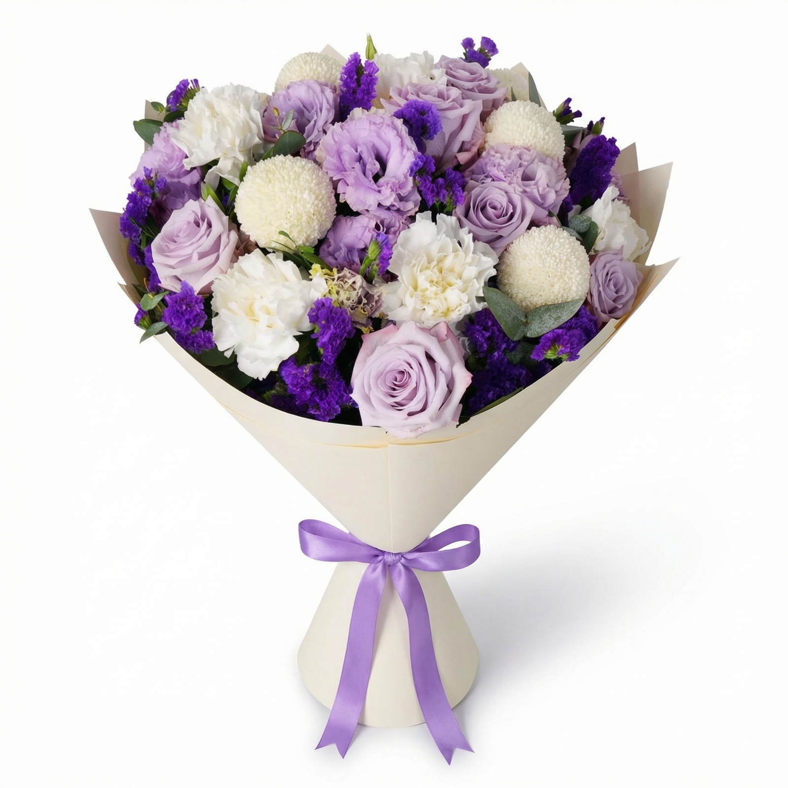 Lilac Elegance Hand-Tied Floral Bouquet
