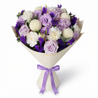 Lilac Elegance Hand-Tied Floral Bouquet
