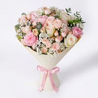 Pastel Elegance Birthday Hand-Tied Bouquet
