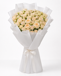 20 peach baby roses bouquet with same-day flower delivery in Kuwait, perfect for birthdays, anniversaries, Mother's Day, Eid, and special occasions.