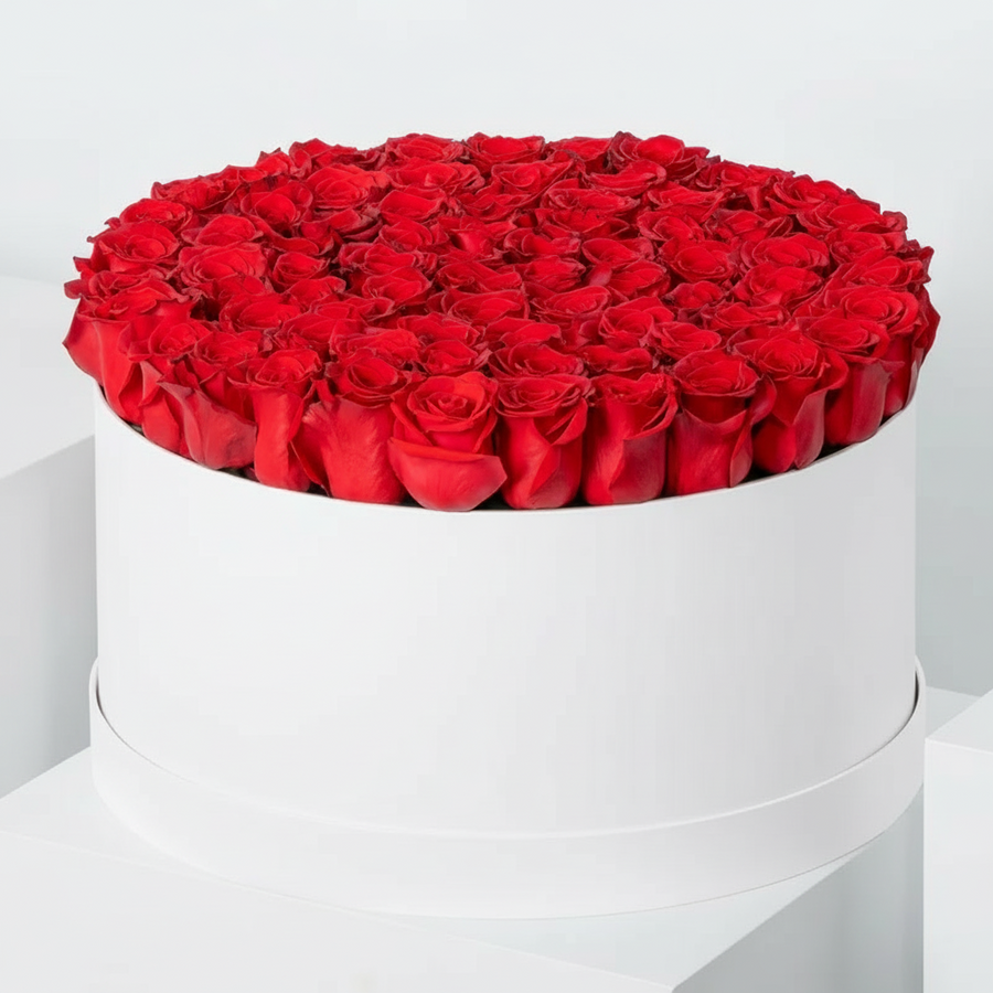 Royal Red Roses Collection featuring 100, 150 and 200 premium fresh red roses with same-day flower delivery in Kuwait.