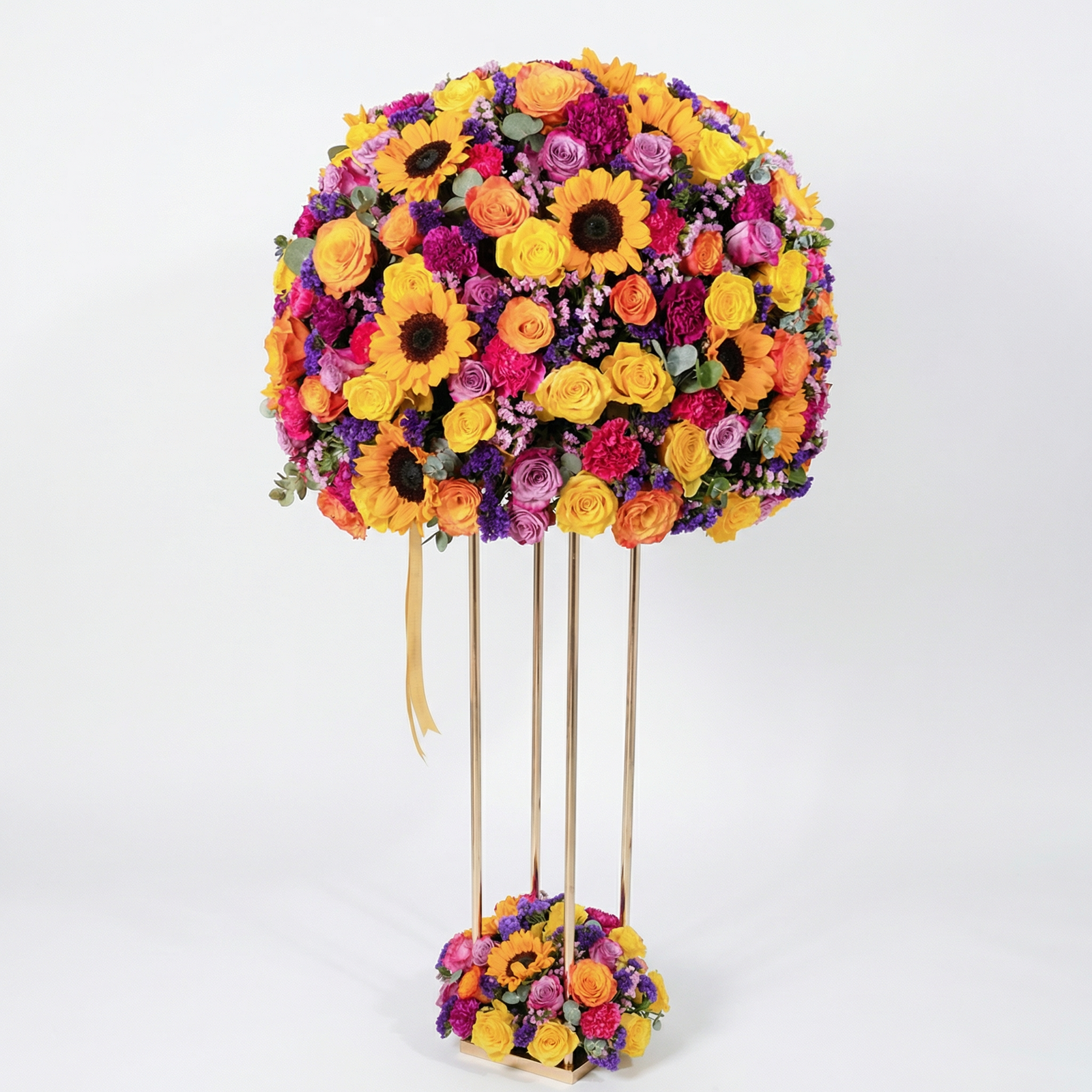 Luxury Sunflower & Rose Floral Stand