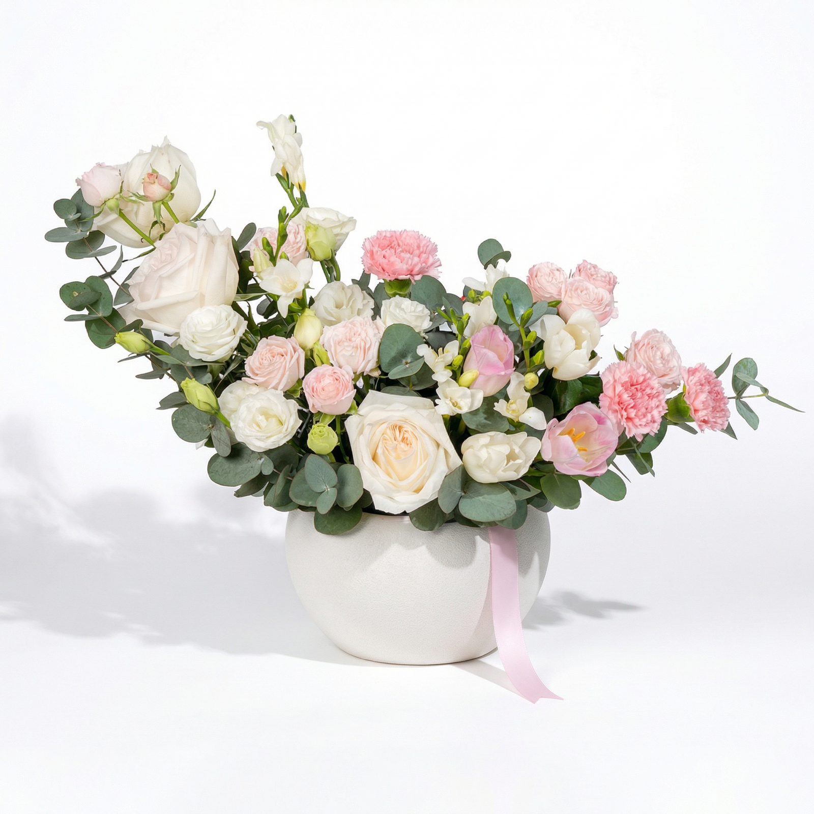 Blush Harmony Floral Vase Arrangement