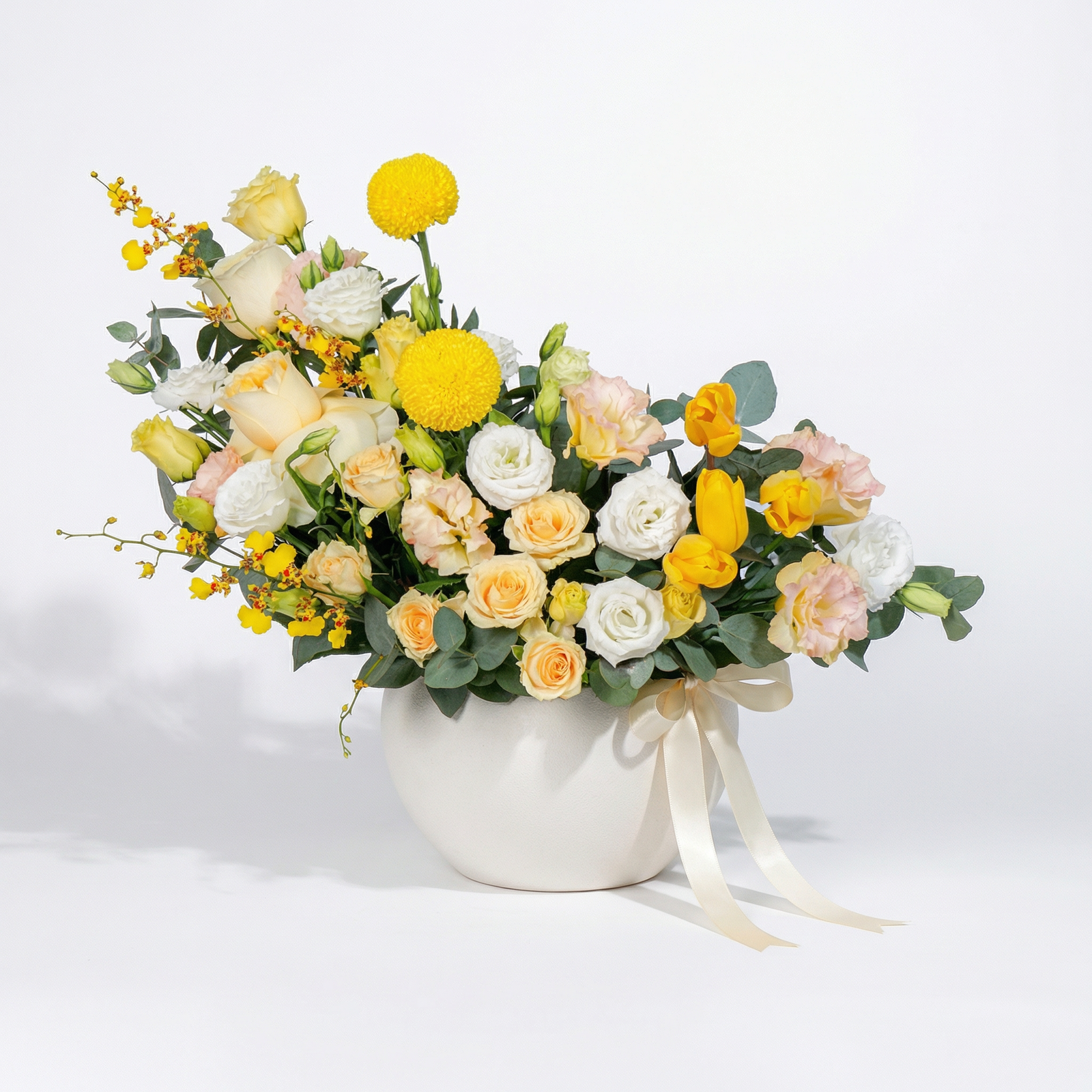 Sunlit Bloom Arrangement Vase