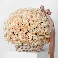 Elegant Basket Arrangement with Roses